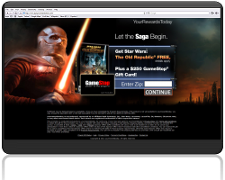 Get Star Wars: The Old Republic and $250 GameStop Gift Card For Free! Get Star Wars: The Old Republic and $250 GameStop Gift Card For Free!