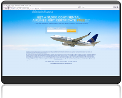 Get a $1000 Continental Airlines Gift Certificate For Free! Get a $1000 Continental Airlines Gift Certificate For Free!
