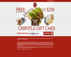 Get a $250 Chipotle Gift Card For Free!