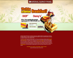 Get a $250 IHOP or Denny's Gift Card For Free!