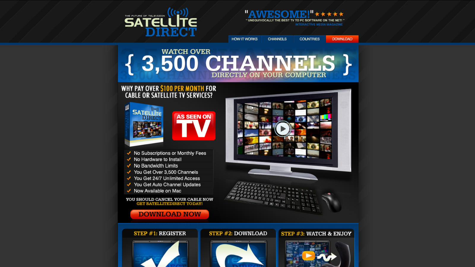 Get Unlimited Access To Over 3,500 TV Channels Online!