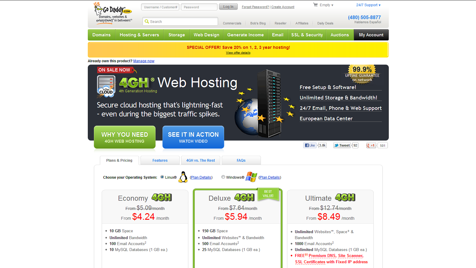Save 20% On New 4th Generation Hosting Plans!