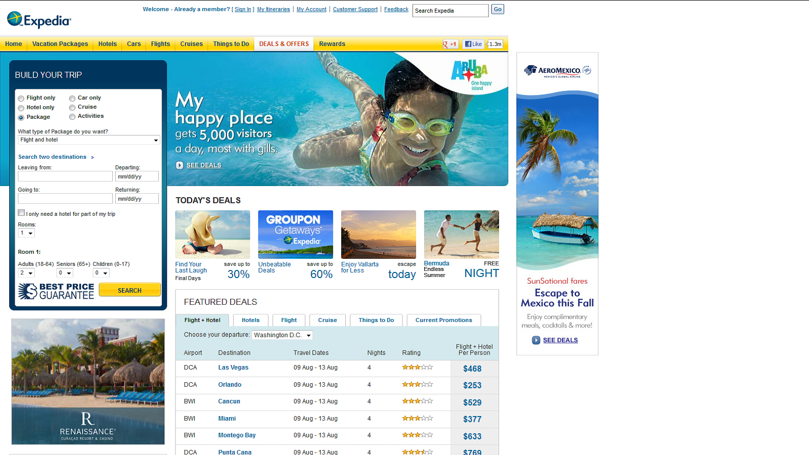 Best Vacation Packages Online!